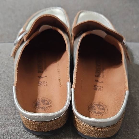 Birkenstock Women's Silver Mules - Picture 9 of 10